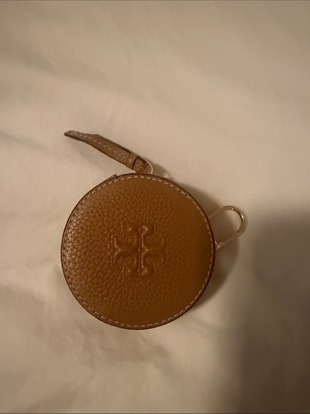 Tory Burch Tan Leather Crossbody Bag with Removable Coin Pouch - Picture 3 of 11